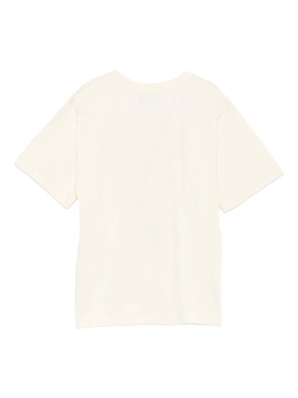 Moschino Kids Teddy Bear-print cotton T-shirt Beige