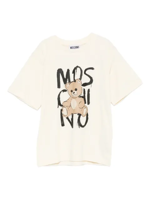 Moschino Kids تيشيرت قطن بطبعة تيدي