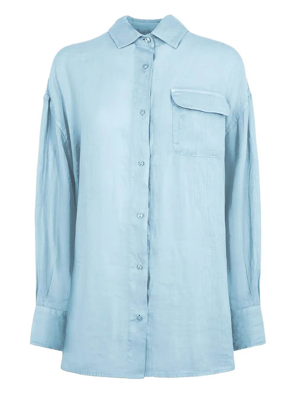 f**k  camisa con detalle de bolsillo | azul | Image 1