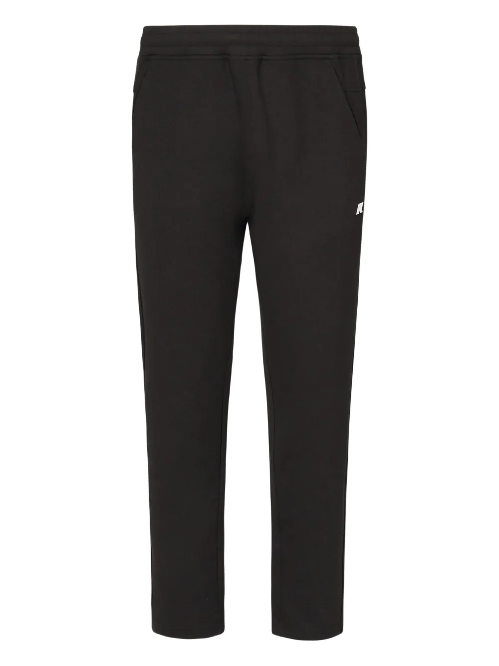 K-Way Broek met elastische taille van katoenblend Zwart