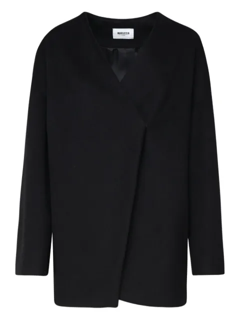 MARIUCCIA MILANO geometric-cut V-neck coat