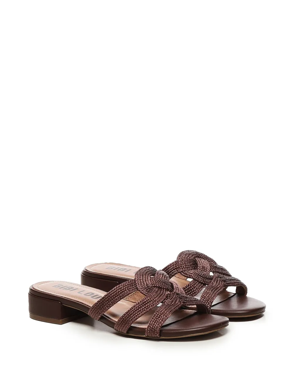 Bibi Lou 30mm braided-embellish sandals Brown