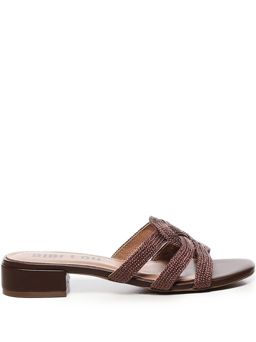 Bibi Lou 30mm braided-embellish sandals - ブラウン Bibi Lou 30mm braided-embellish sandals - ブラウン