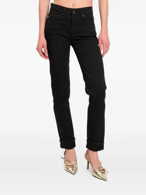 VICOLO cuffed straight-leg jeans