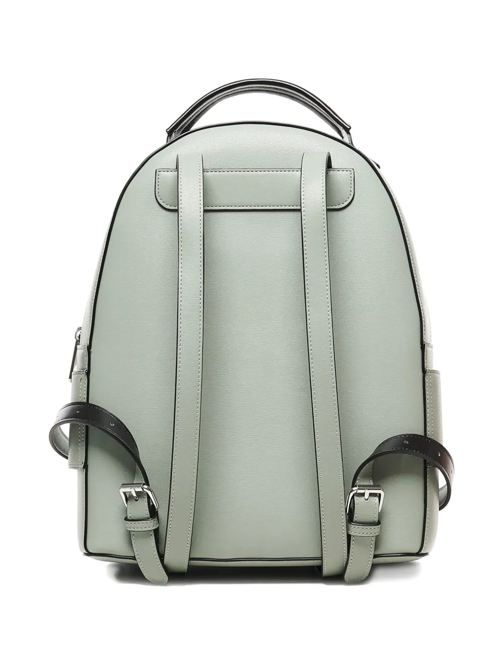 Armani Exchange logo-buckle backpack Groen