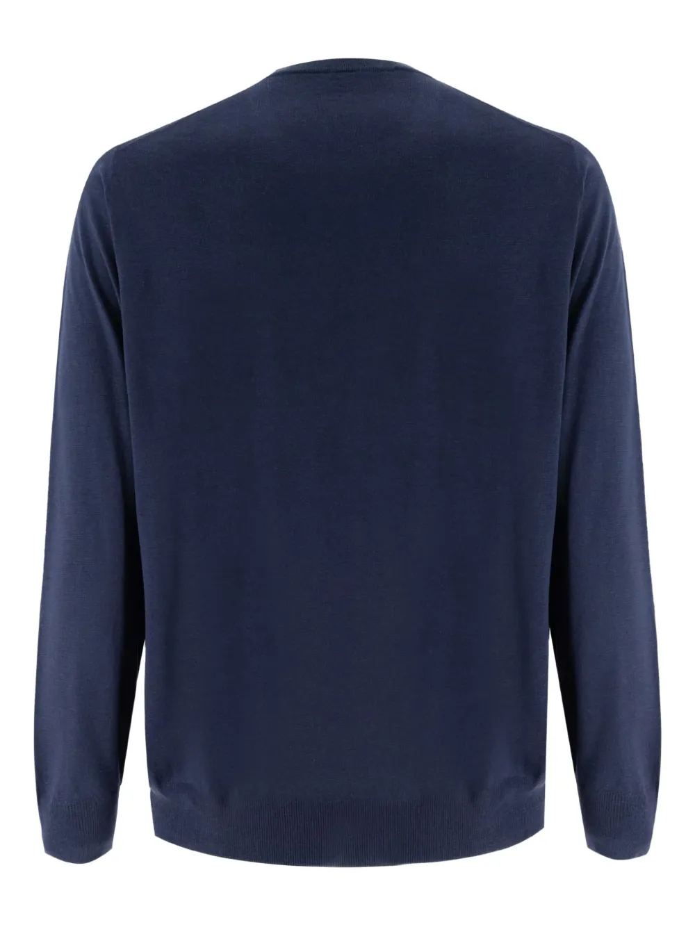 Fedeli round-neck long-sleeve sweater - Blauw