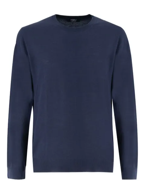 Fedeli round-neck long-sleeve sweater
