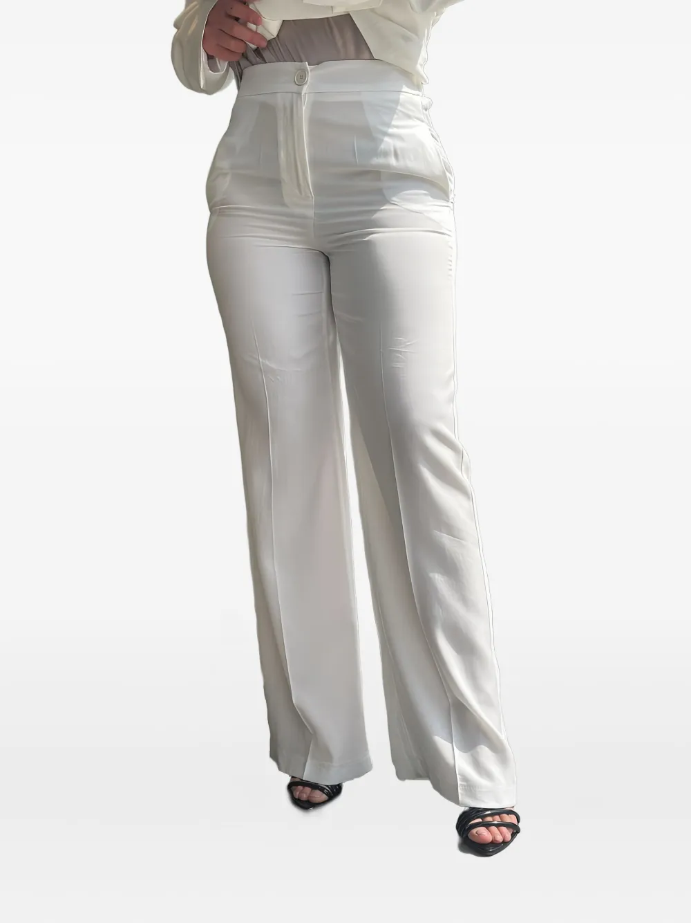 Vicolo Welt-pockets Trousers In White