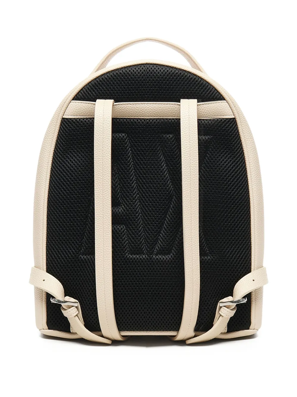 Armani Exchange Rugzak met logoprint en handgreep - Beige