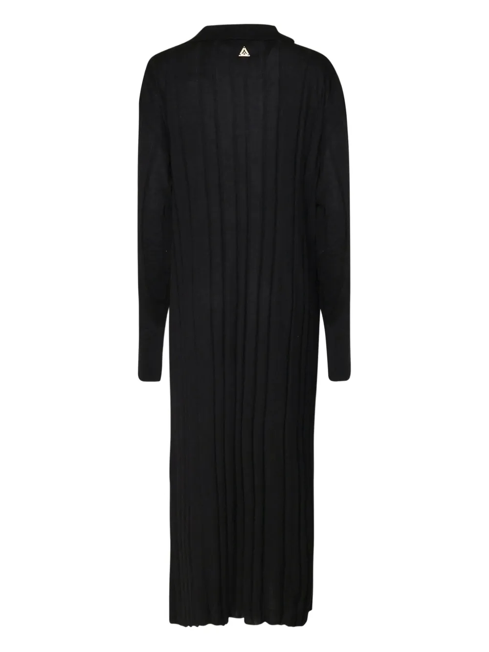 Akep pleated polo-collar maxi dress - Groen