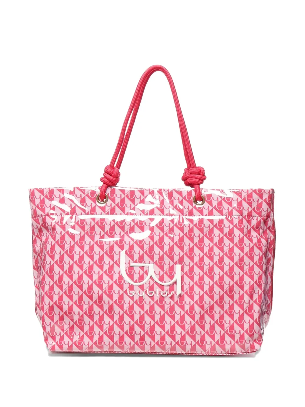 byblos logo-print rope-handle tote bag | Pink | Image 1
