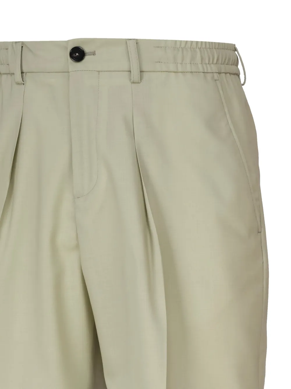 BE ABLE Geplooide chino shorts Groen