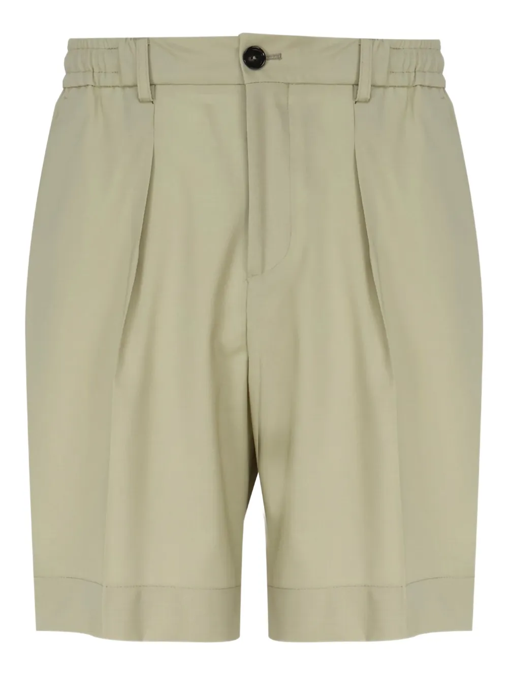 BE ABLE pleated pocketed chino shorts Groen