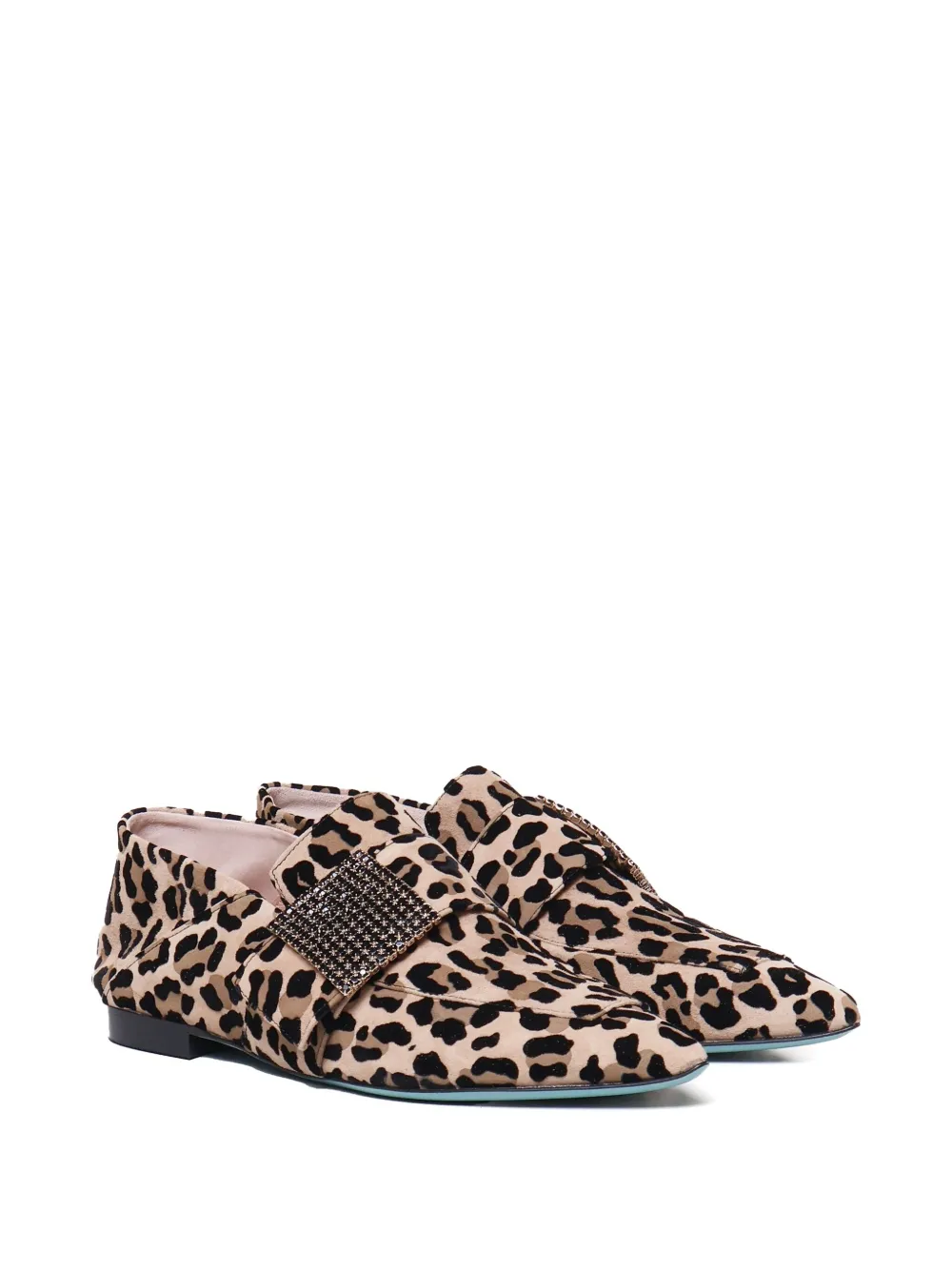 Fratelli Russo leopard-print embellished loafers Bruin