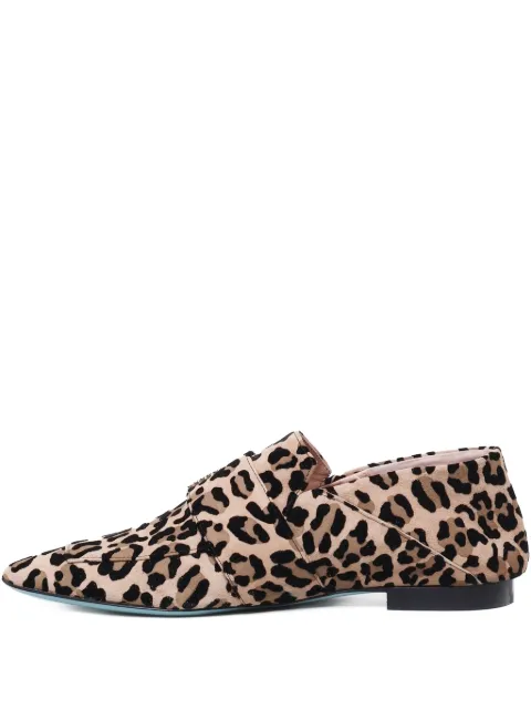 Fratelli Russo leopard-print embellished loafers