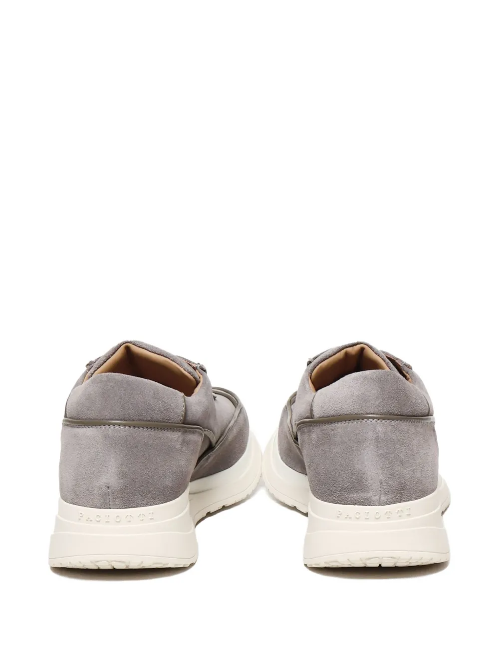 Cesare Paciotti logo suede sneakers Grey
