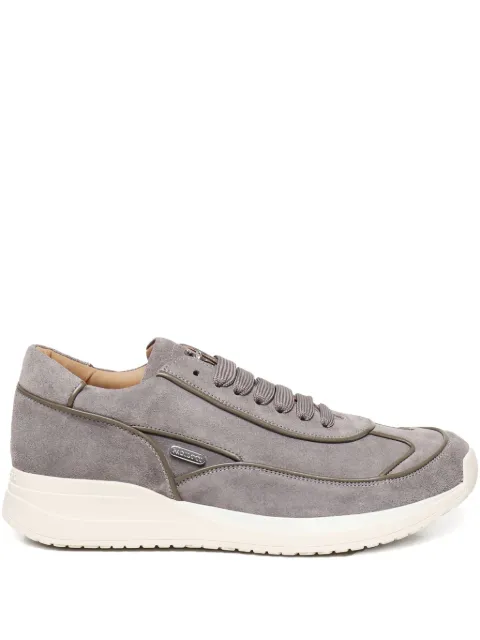 Cesare Paciotti logo suede sneakers