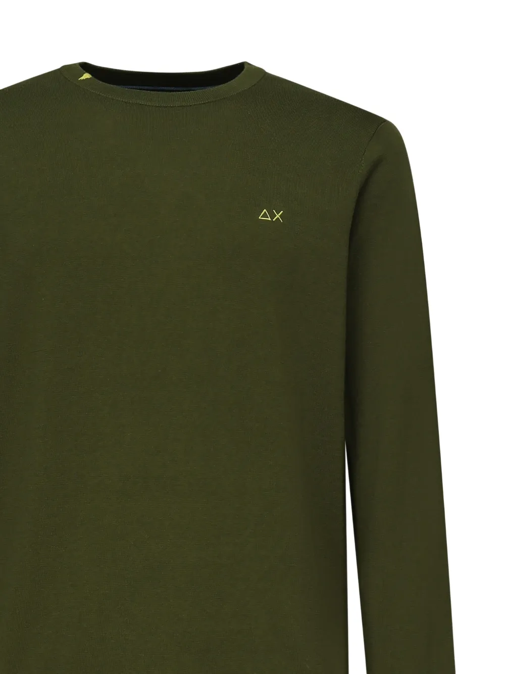 Sun68 Trui met geborduurd logo Groen