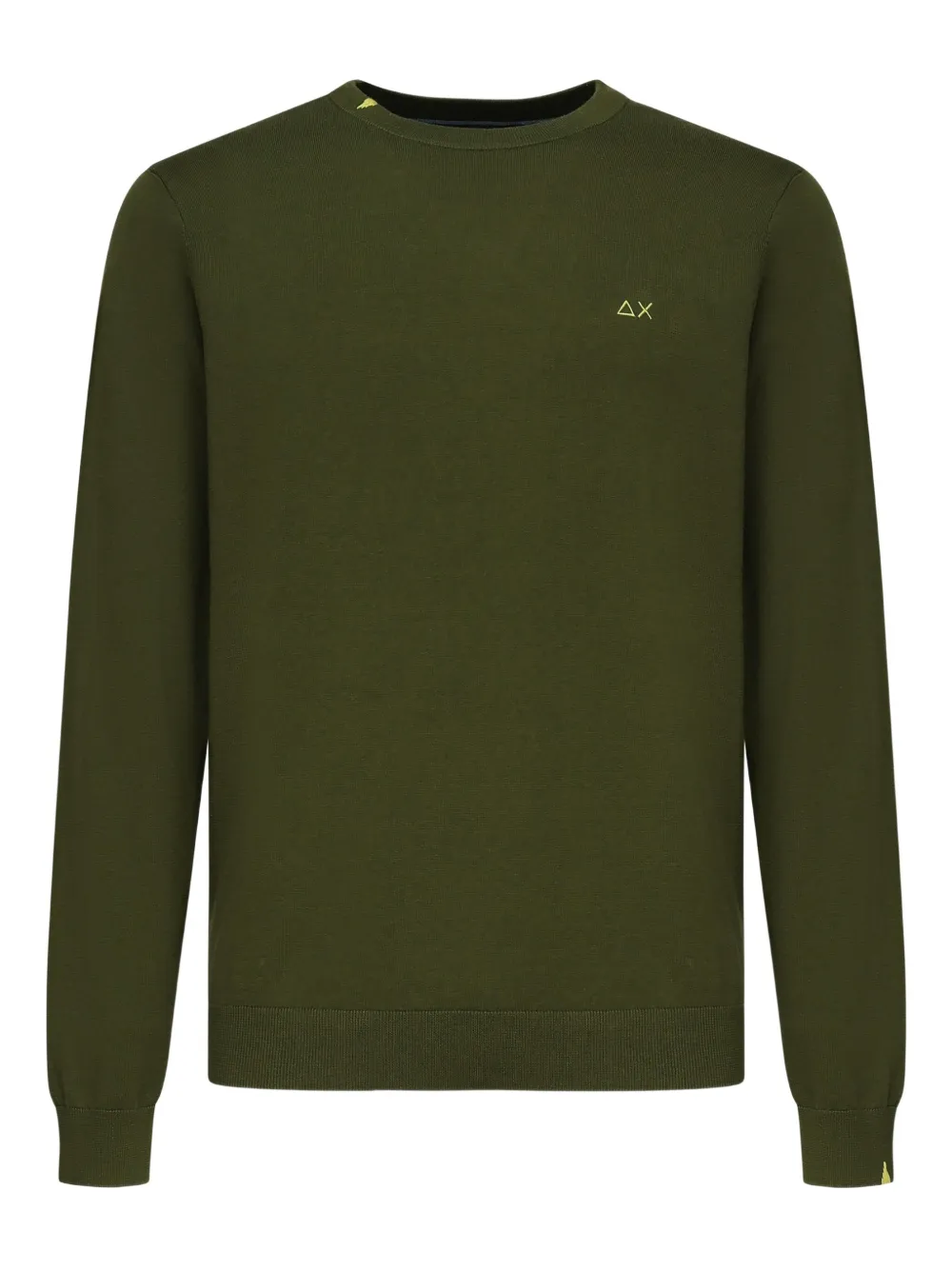 Sun68 embroidered-logo sweater - グリーン Sun68 embroidered-logo sweater - グリーン