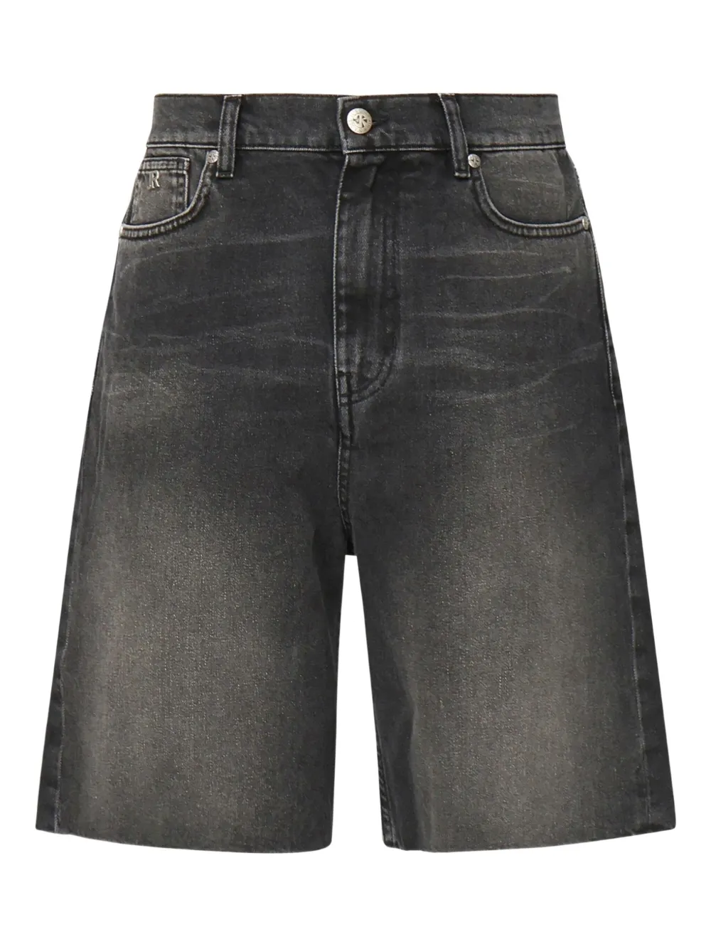 John Richmond logo-patch five-pocket shorts | Black | Image 1