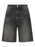 John Richmond logo-patch five-pocket shorts - Black