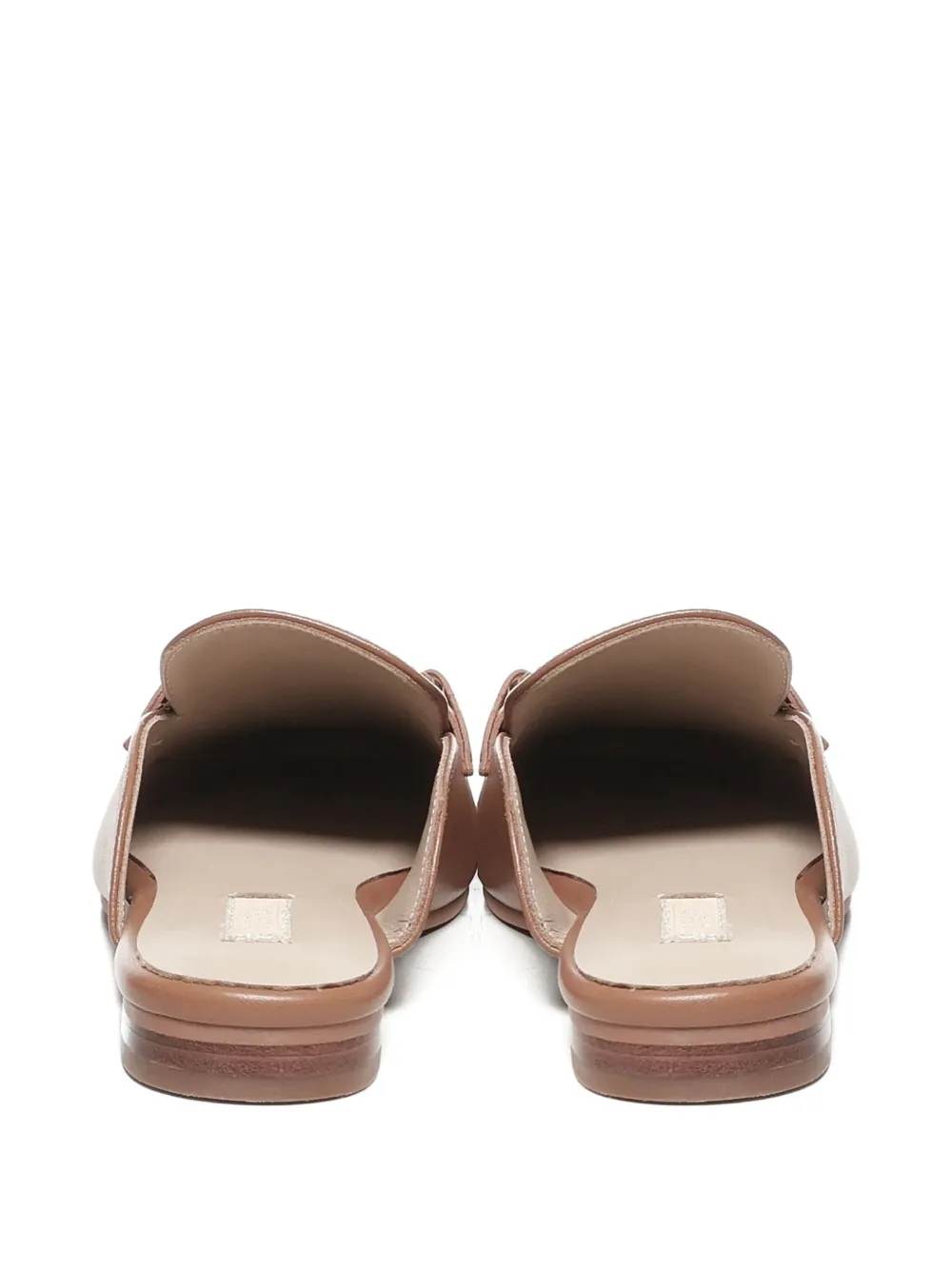 Liu •jo Logo-detail Leather Flat Mules In Multi