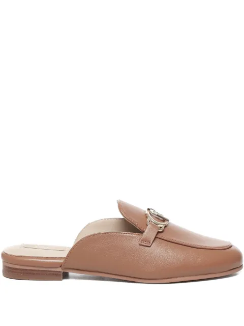 LIU JO logo-detail leather flat mules