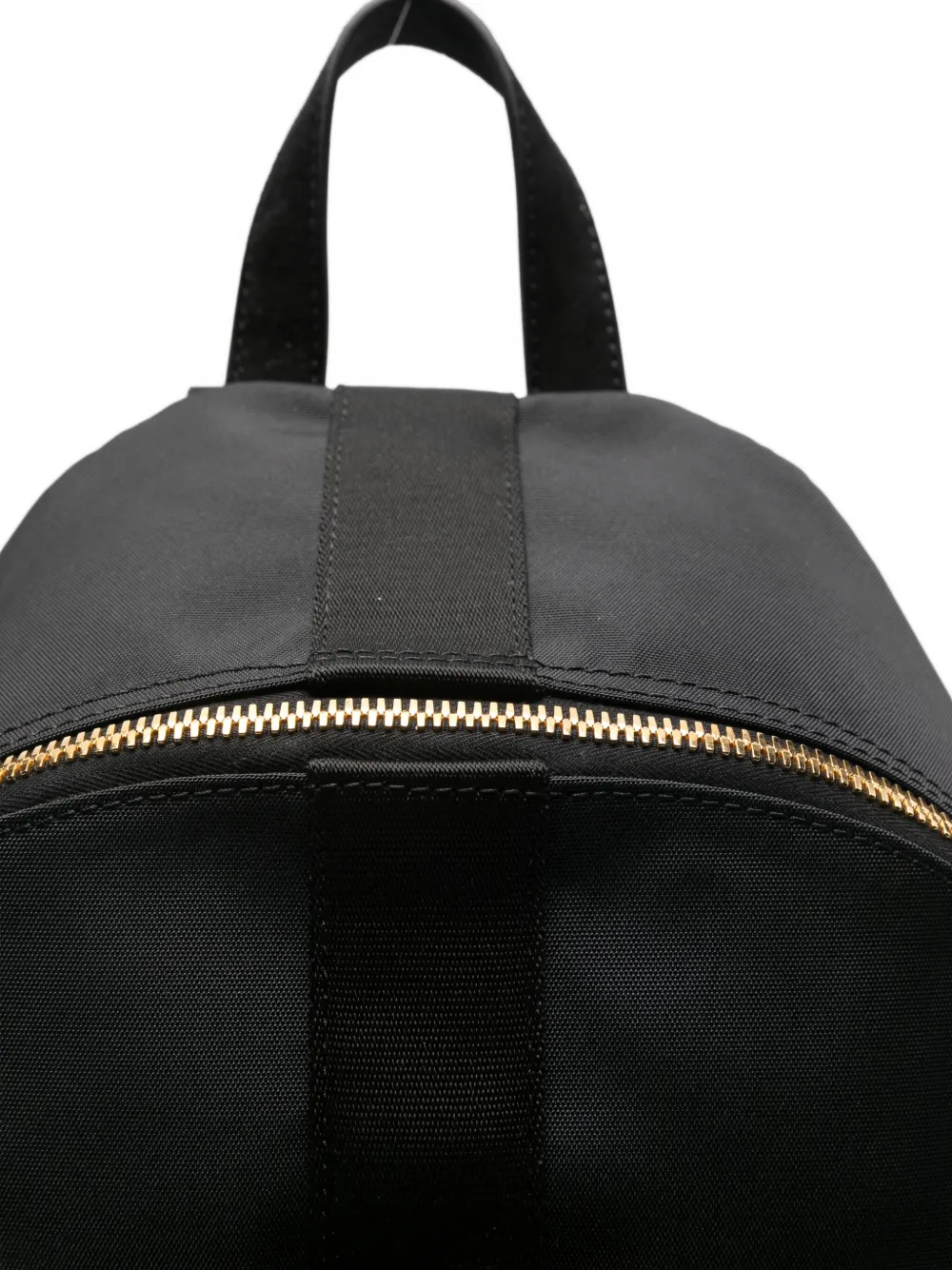 Moschino Rugzak met logoplakkaat en rits Zwart