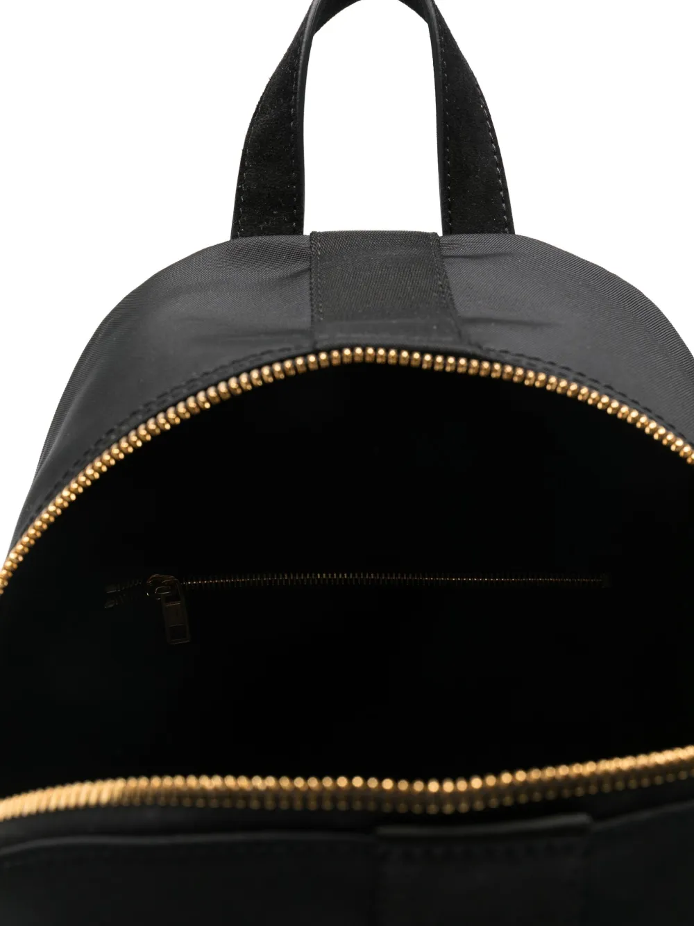 Moschino Rugzak met logoplakkaat en rits Zwart