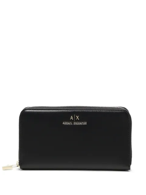 Armani Exchange portefeuille zippé Jane à logo