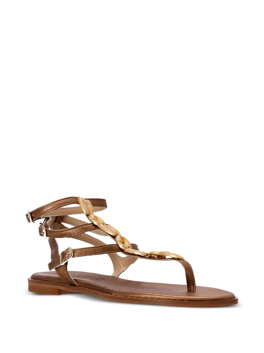 Kotris Sandals shell-chain leather sandals | Flat Sandals | Image 2