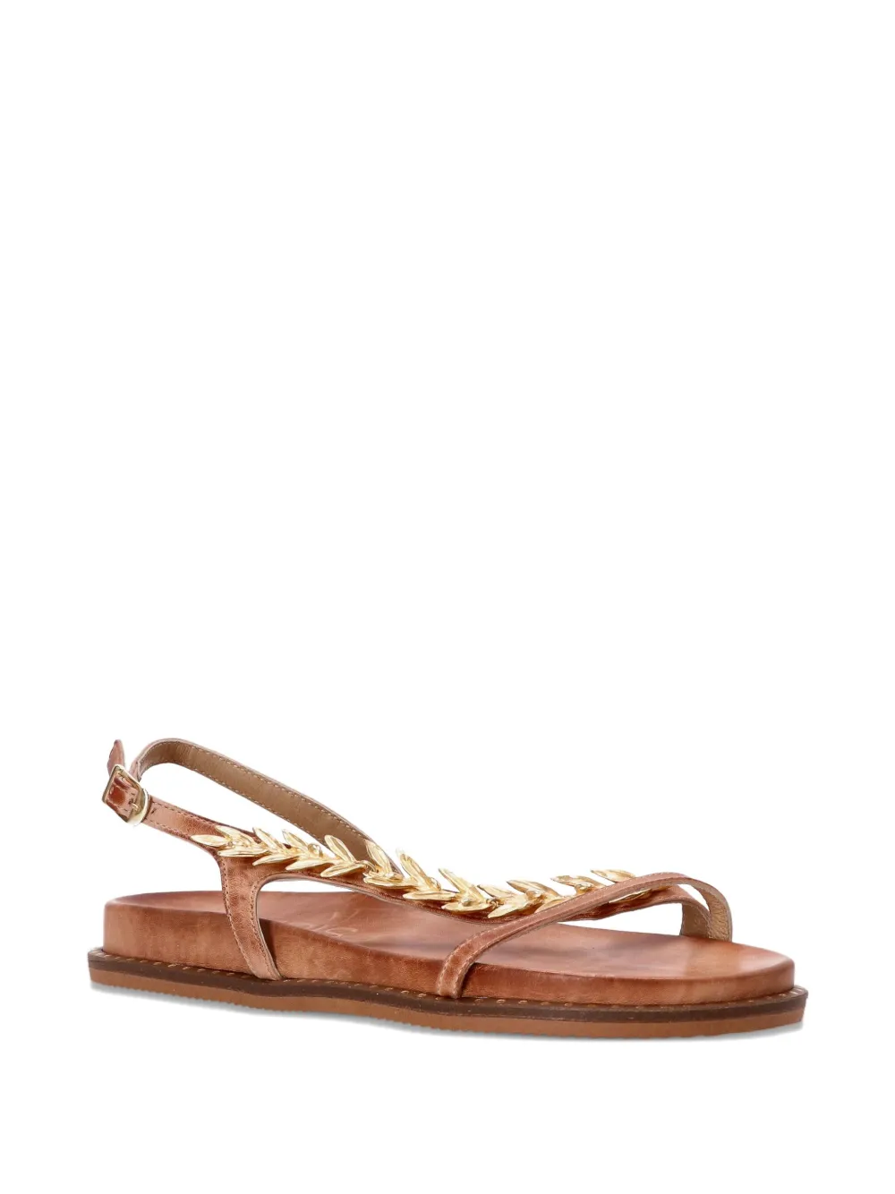 Kotris Sandals leaf-embellished slingback sandals | Flat Sandals | Image 2
