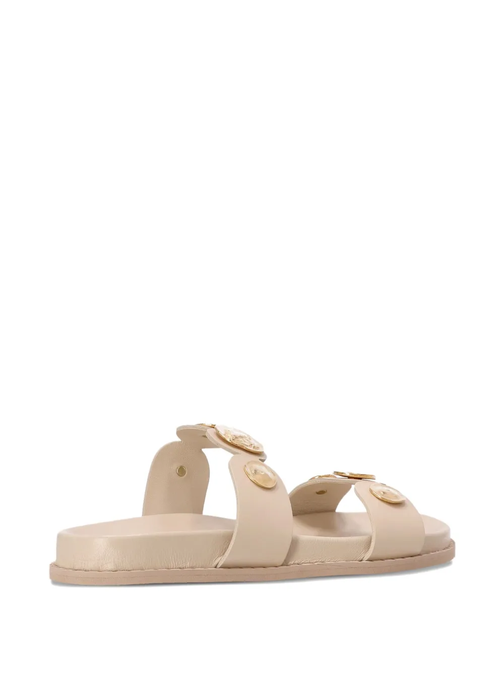Kotris Sandals embellished double-strap sandals Neutrals