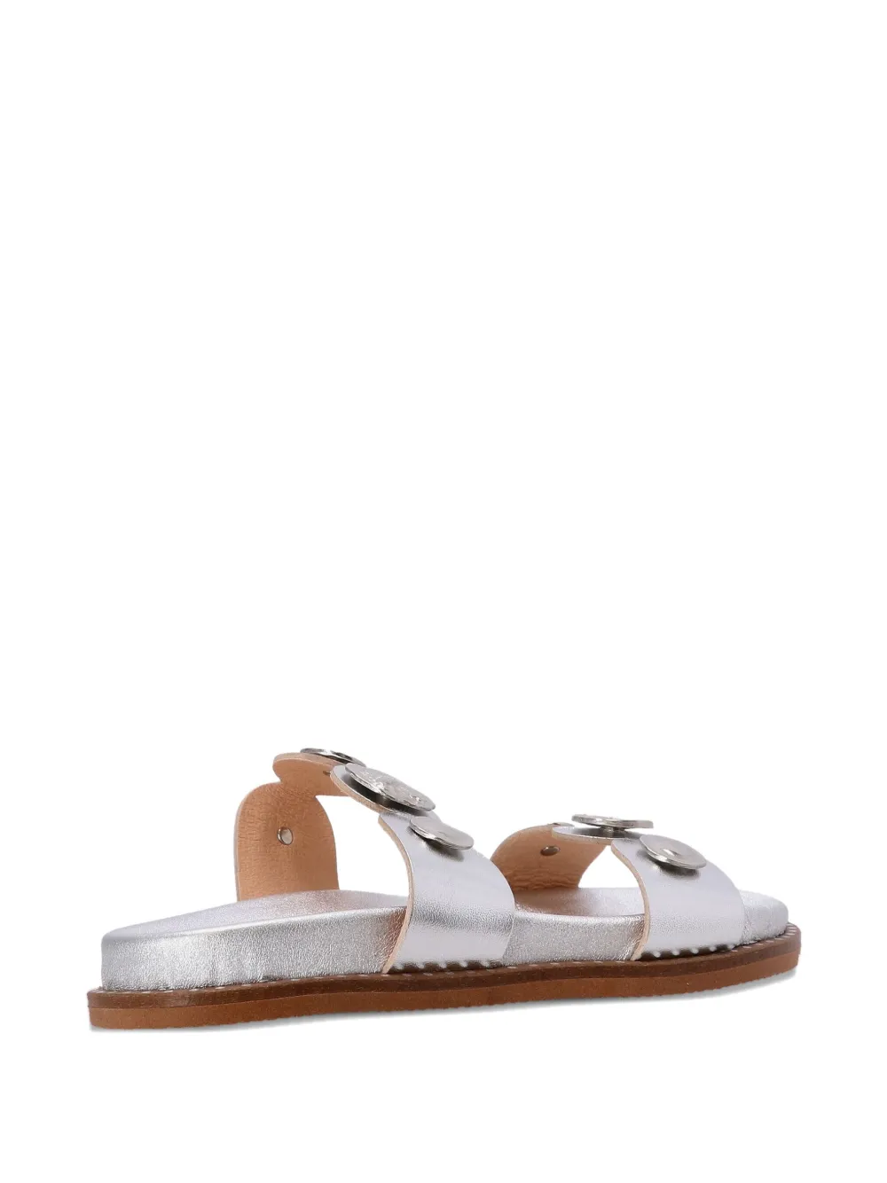Kotris Sandals embellished metallic sandals Silver