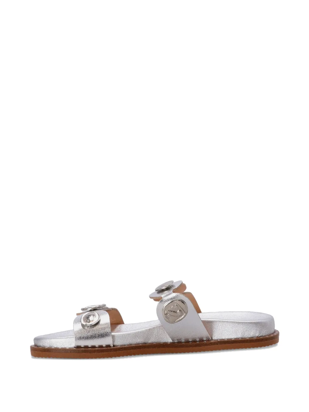 Kotris Sandals embellished metallic sandals Silver