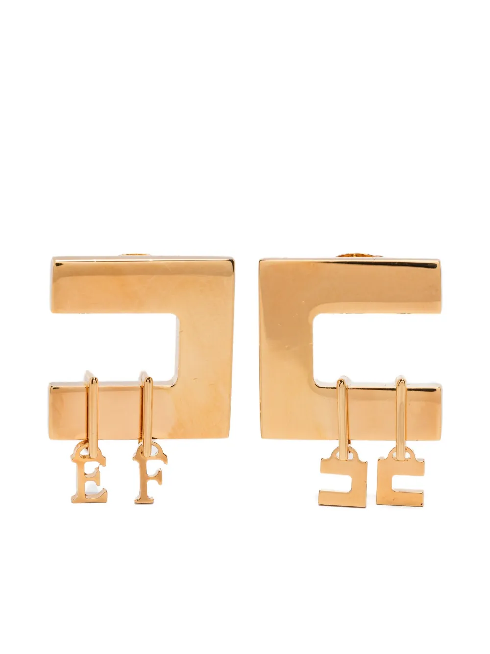 square-frame earrings
