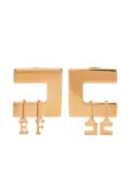 Elisabetta Franchi square-frame earrings - Gold