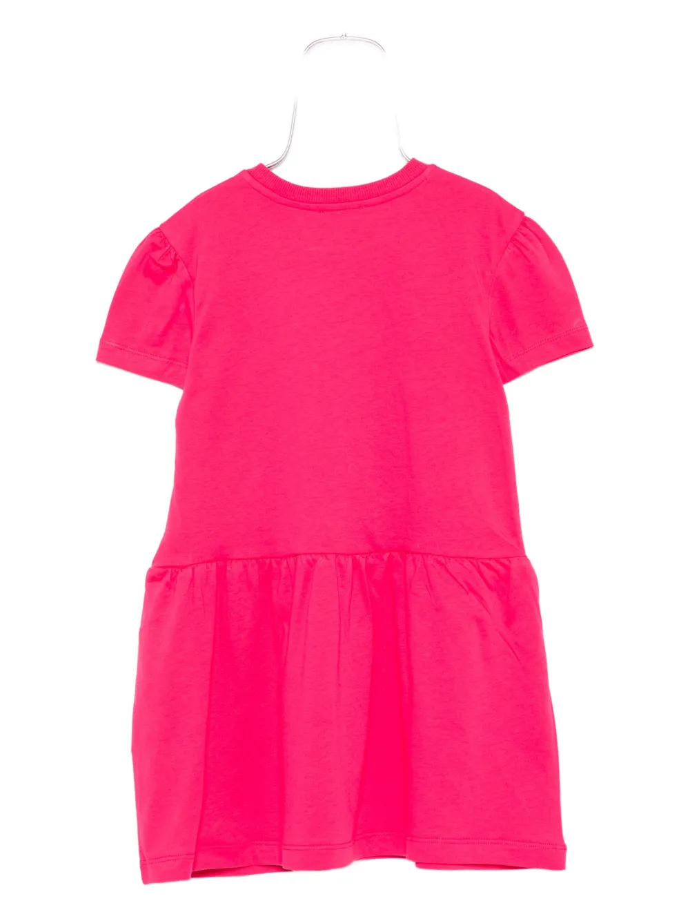Moschino Kids teddy-print cotton dress Roze