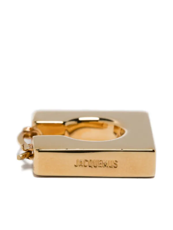 JACQUEMUS★フープピアス ゴールドトーン Jacquemus The Ronde Carre フープピアス | ゴールドトーン