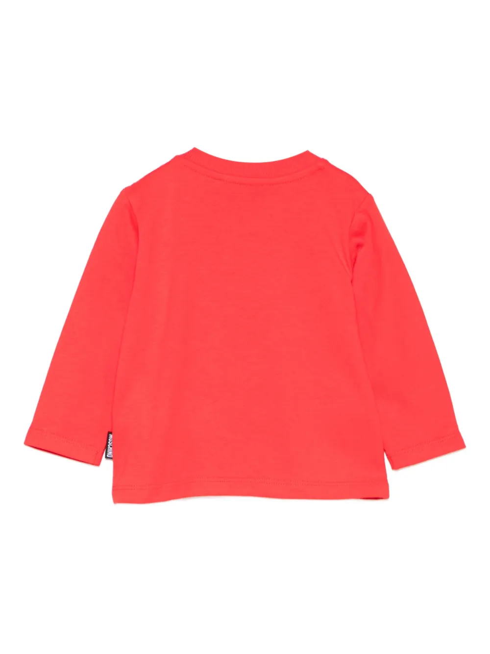 Moschino Kids Teddy Bear-appliqué long-sleeve T-shirt Rood
