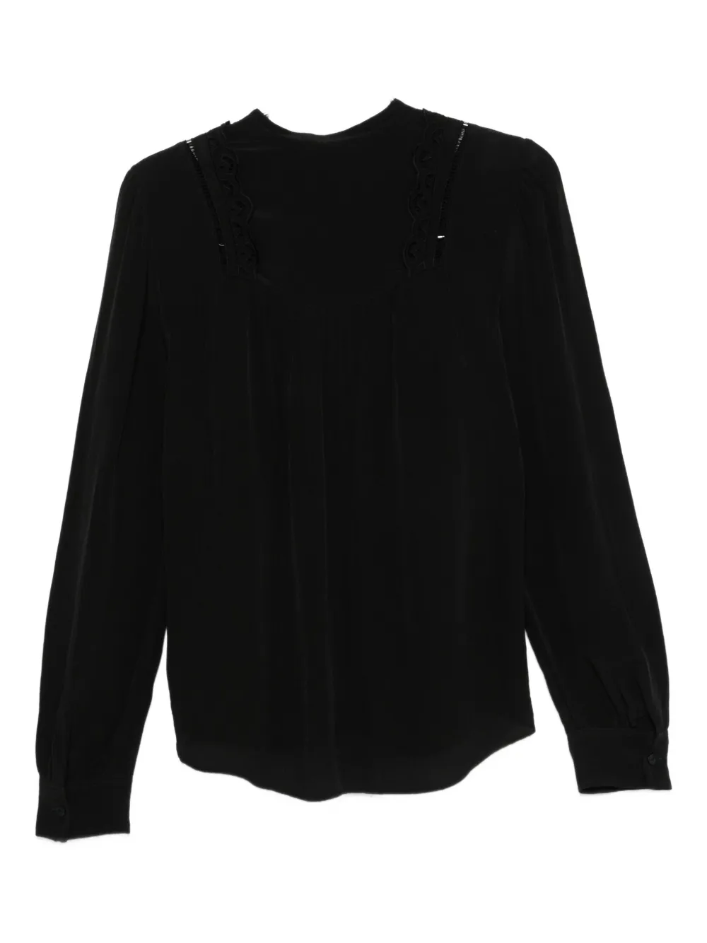 Isabel Marant Lace-insert Long-sleeve Blouse