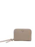 FENDI logo-lettering leather wallet - Brown