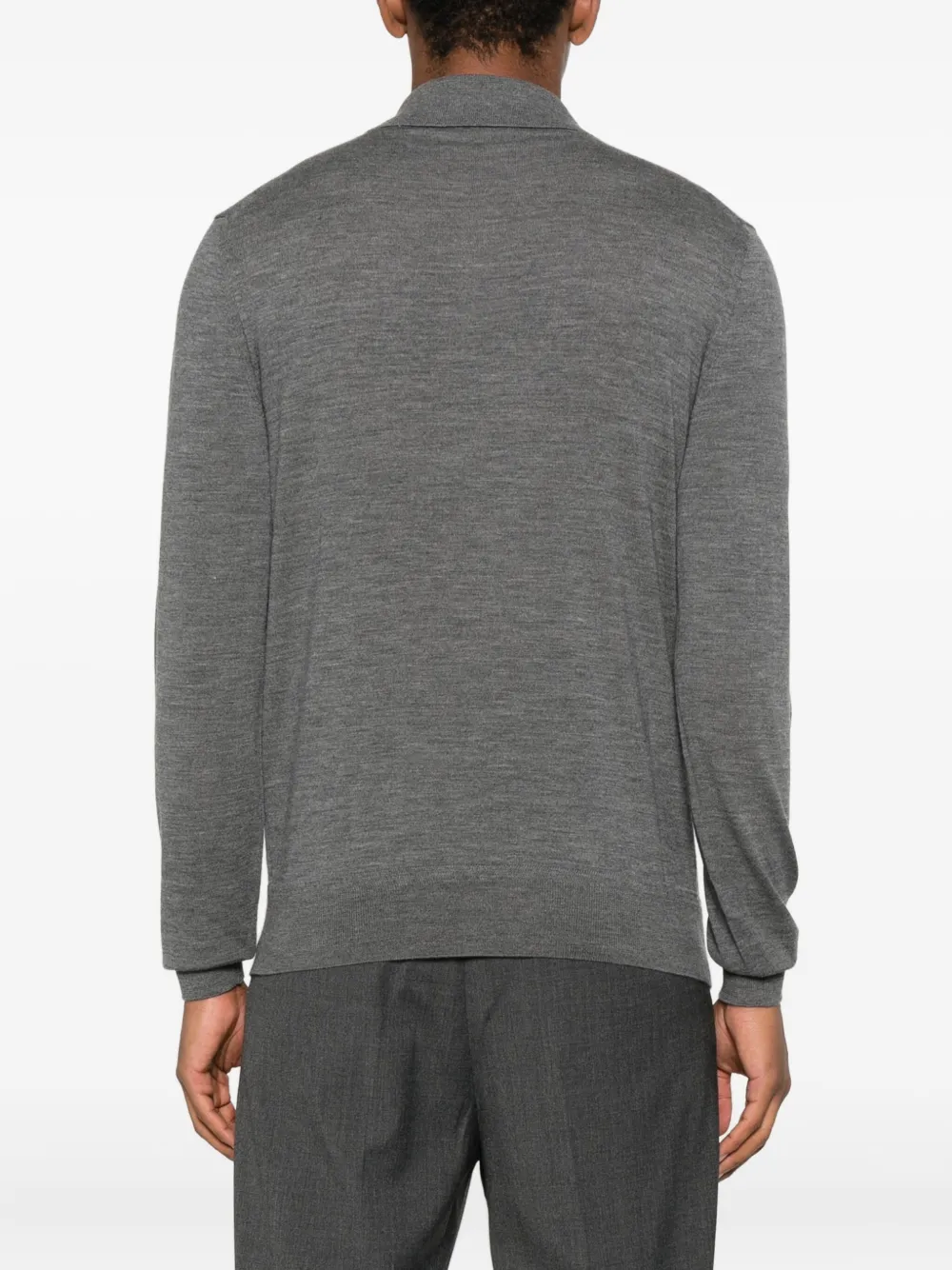 TOM FORD Poloshirt met lange mouwen Grijs