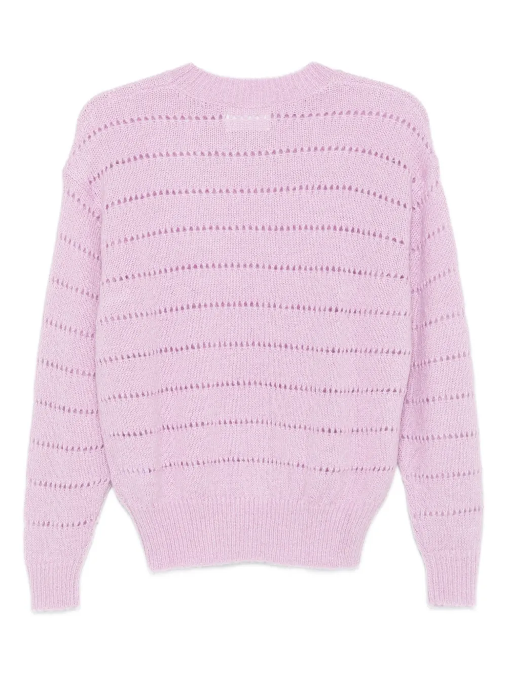 MARANT ÉTOILE striped perforated-detail sweater | Knitted Tops | Image 2