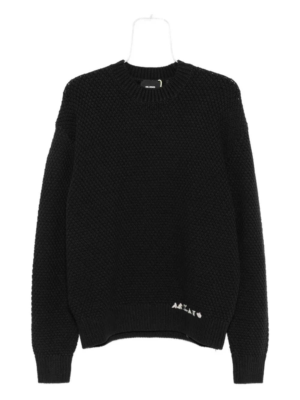 Axel Arigato knitted logo sweater Zwart