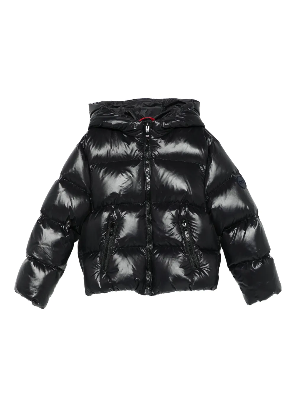 Fay Kids hooded puffer jacket Zwart