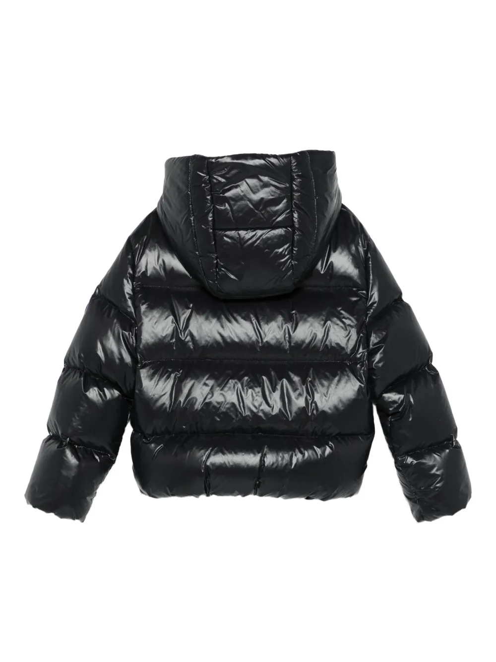 Fay Kids hooded puffer jacket Zwart