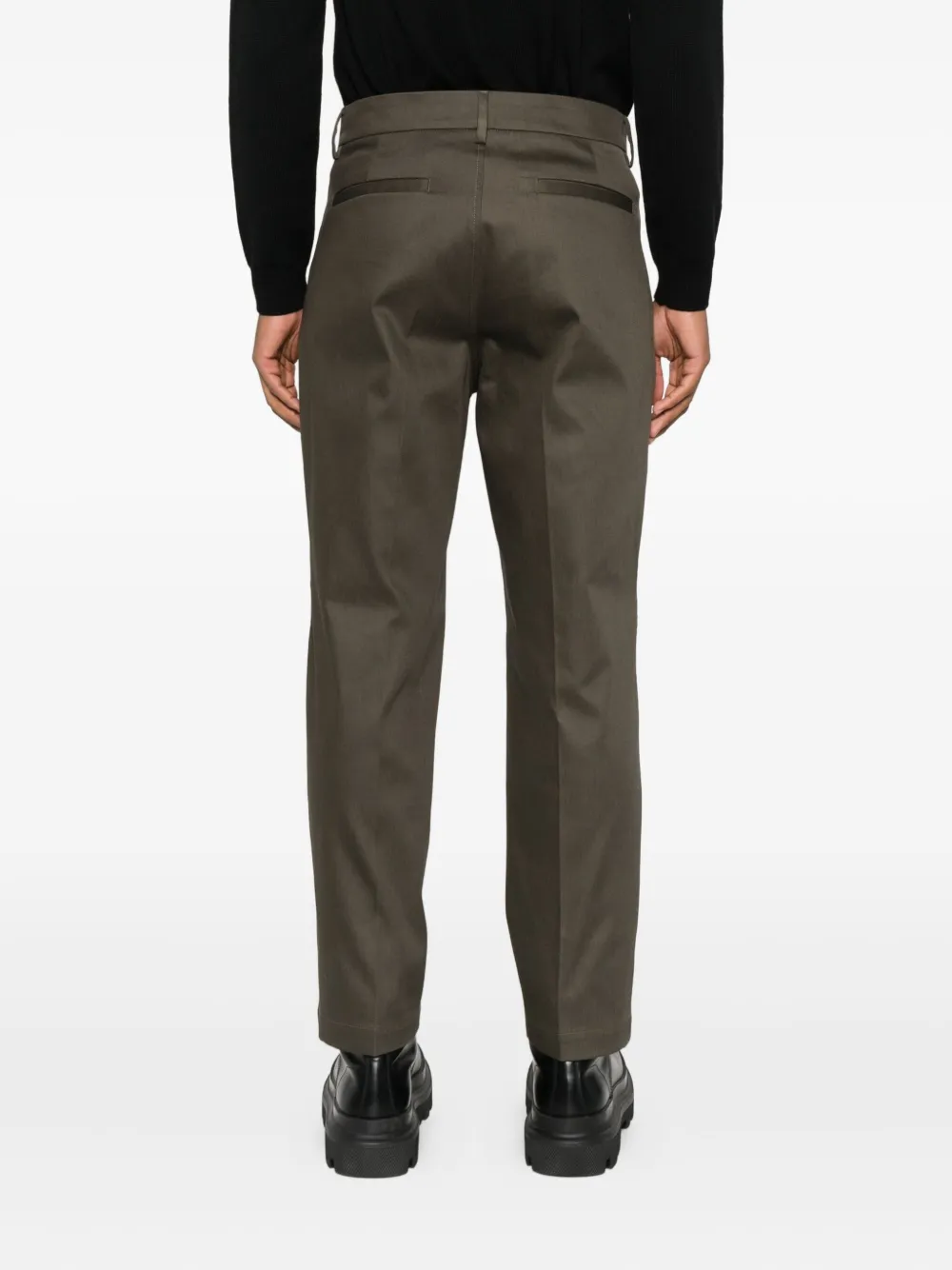 Barena pleated cotton trousers Groen