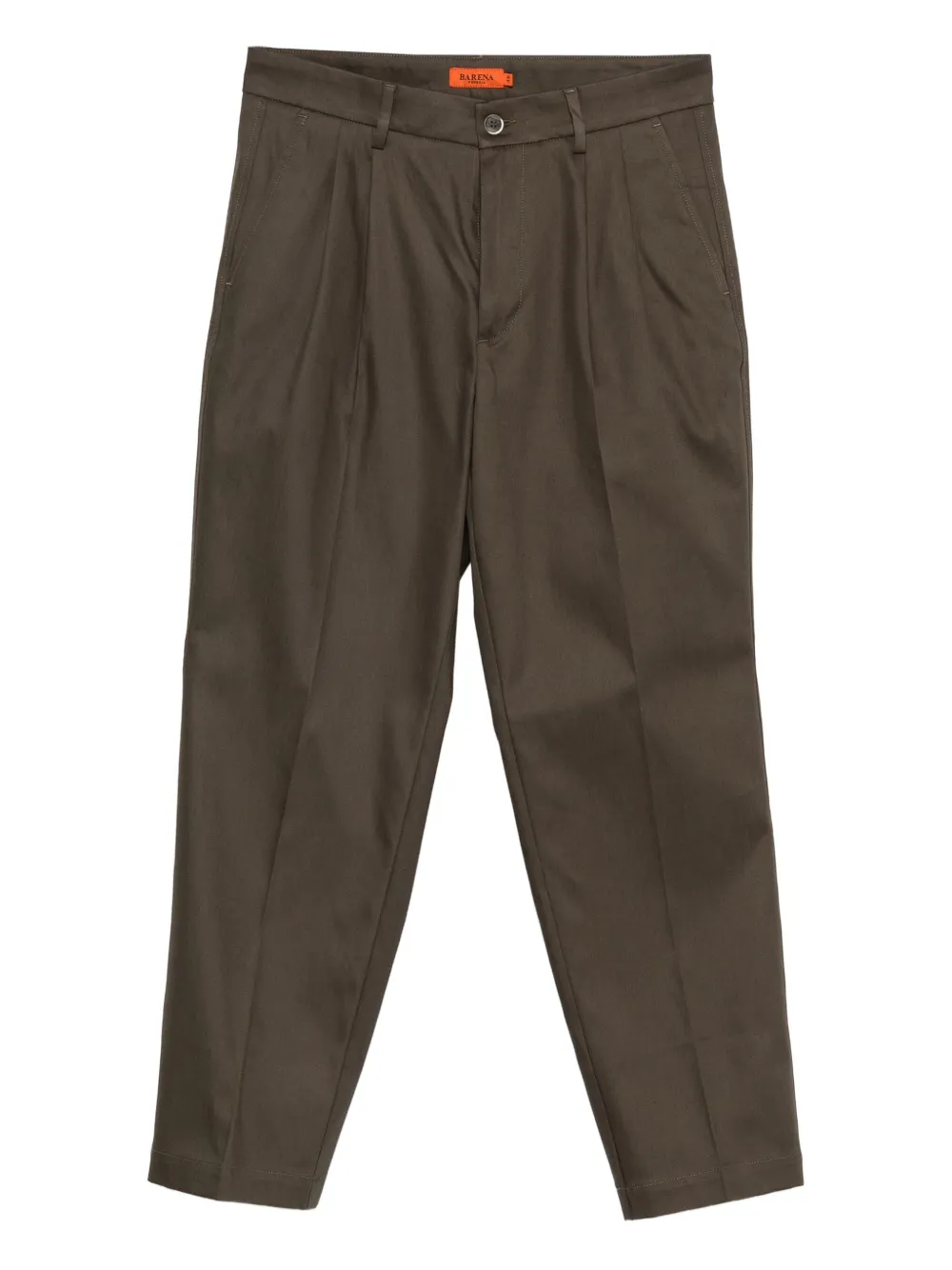 Barena pleated cotton trousers Groen