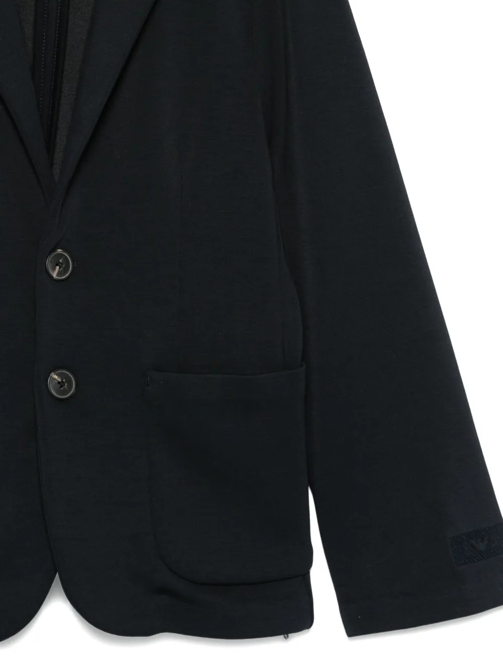 Emporio Armani Kids single-breasted blazer Blauw